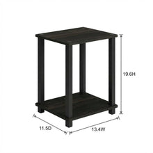 Espresso Nightstand Set with Wooden Finish and Compact Design