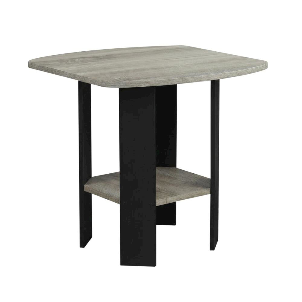 French Oak Grey, End Side Table, Quality Build, Durable Wood Frame