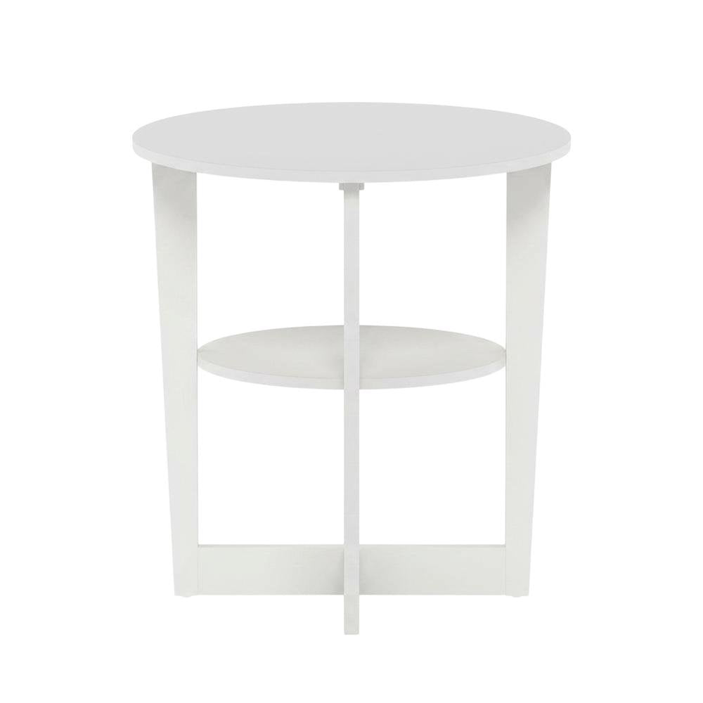 White, Side Table, Quality Build, Durable Wood Frame