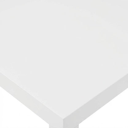 White, Side Table, Quality Build, Durable Wood Frame