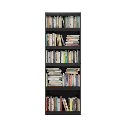 Blackwood 5-Tier Shelf Bookcase with Ample Storage and Sturdy Wood Construction