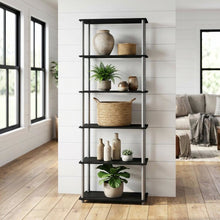Wooden bookcase with modern design, sturdy construction, and ample storage space
