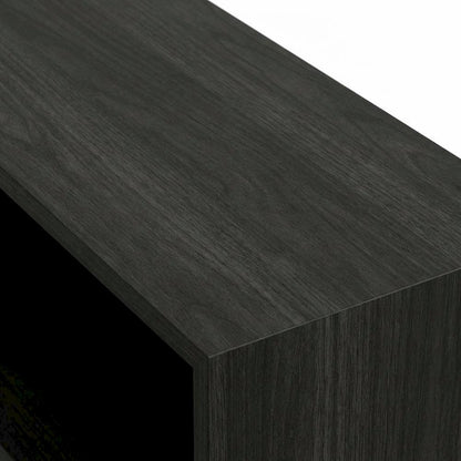 Espresso 5-Tier Open Shelf Bookcase with Sturdy Wood Construction