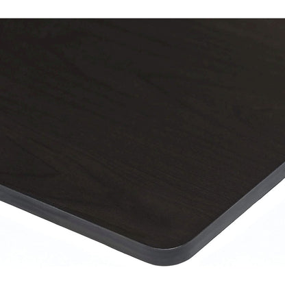 Black Wooden End Tables Set of 2 with Two-Tier Storage for Living Room