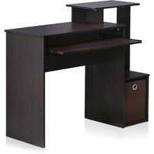 Brown Wooden Office Desk with Storage, Writing Desk and Study Desk Design