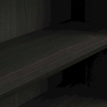 Three-Tier Open Shelf Bookcase in Espresso Finish for Storage and Display