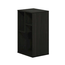 Irregular 3-Cube Bookcase with Espresso Finish, Storage Organizer, Modern Design