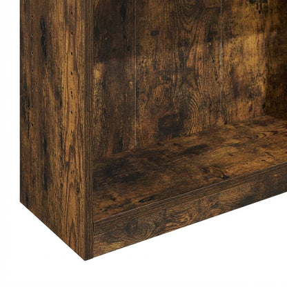 Contemporary Wooden Bookcase with Engineered Wood Finish for Living Room Display