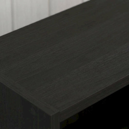 Wooden bookcase with sleek design for modern home decor