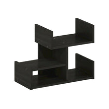 Wooden Desktop Bookshelf Storage Organizer in Espresso with Compact Design