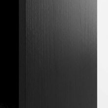 Wooden bookcase in black with compact size and sturdy construction