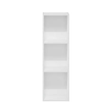 Wooden White Bookcase with Compact Design and Sturdy Construction