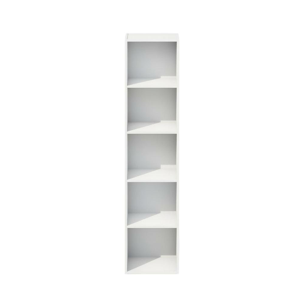 Wooden 5-Tier Open Shelf Closet and Storage Organizer for Multiuse Spaces