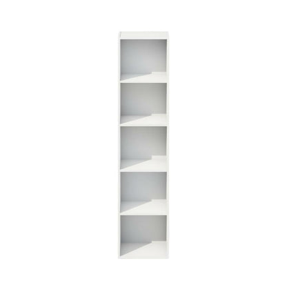 Wooden 5-Tier Open Shelf Closet and Storage Organizer for Multiuse Spaces