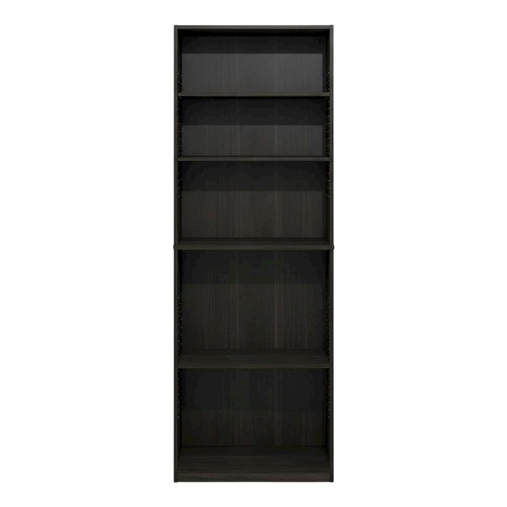 Wooden bookcase in natural finish with sturdy design for living room or office