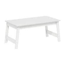 White Coffee Table with Minimalist Design and Lightweight Build