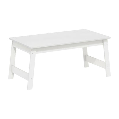 White Coffee Table with Minimalist Design and Lightweight Build