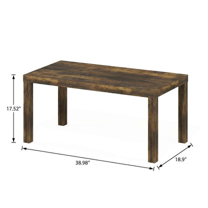 Amber Pine Coffee Table with Classic Simple Design and Durable Construction