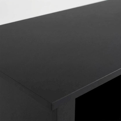 Brown Fireplace TV Stand with Open Storage for TVs up to 55 inches