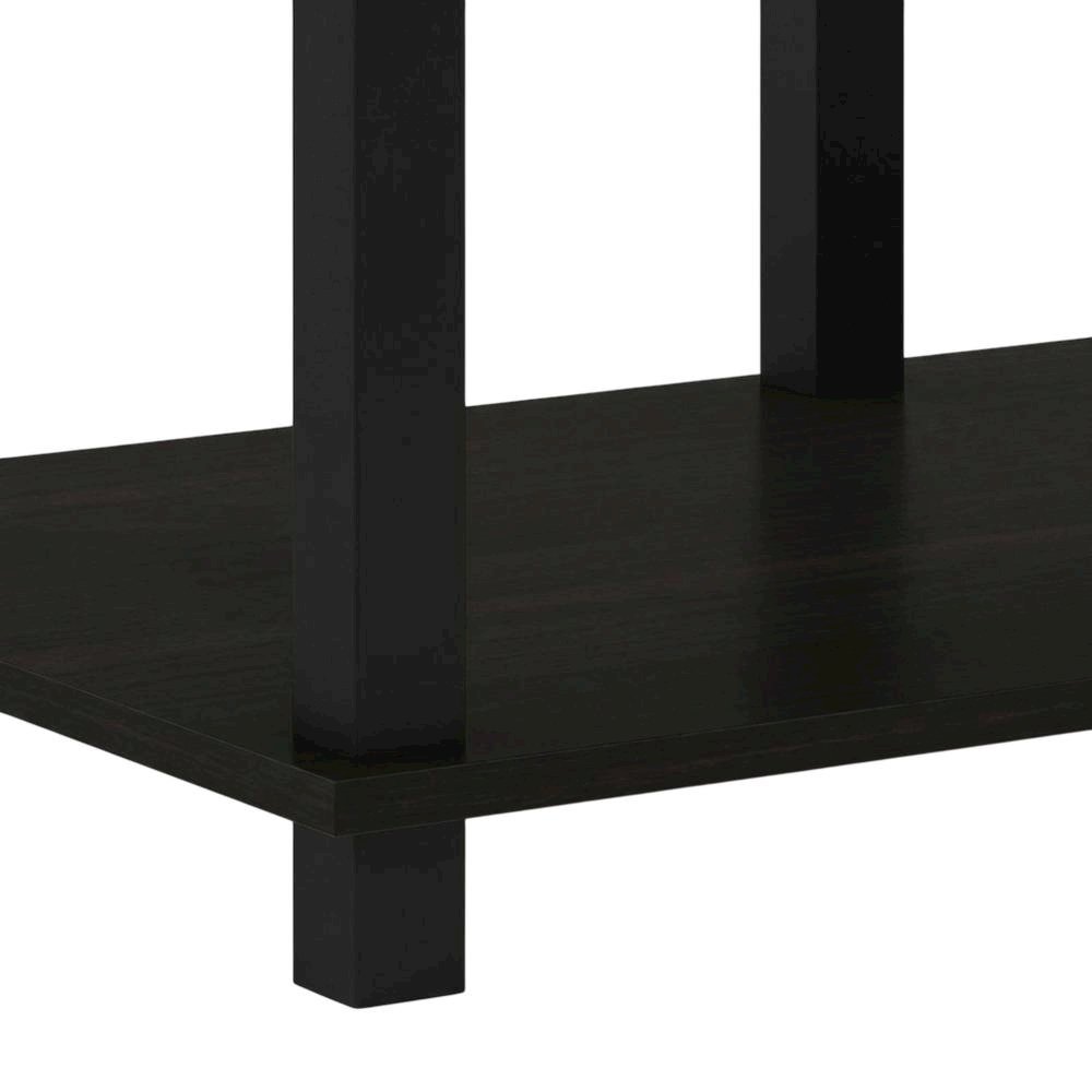 Wood TV stand with Espresso/Black finish for screens up to 40 inches