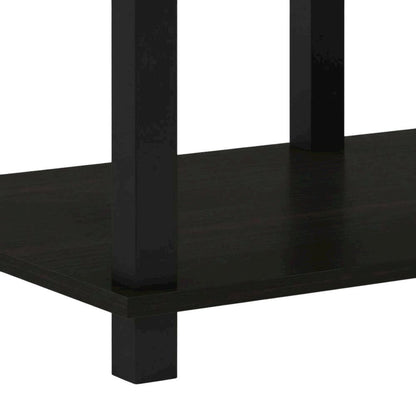 Wood TV stand with Espresso/Black finish for screens up to 40 inches