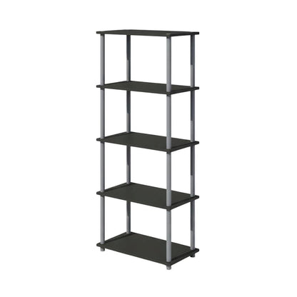 Wooden bookcase with modern design, sturdy construction, and ample storage space