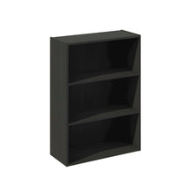 Wood bookcase with sleek design for versatile storage