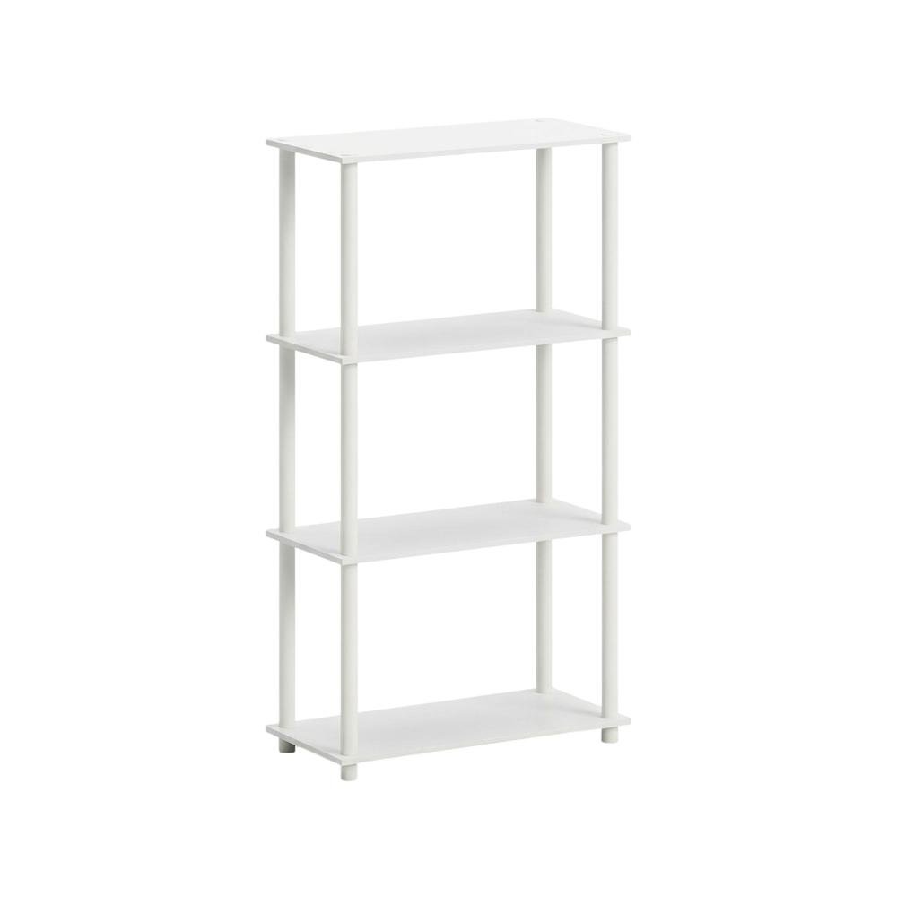 Wooden Bookcase with Open Shelves for Living Room and Office Use