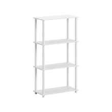 Wooden Bookcase with Open Shelves for Living Room and Office Use