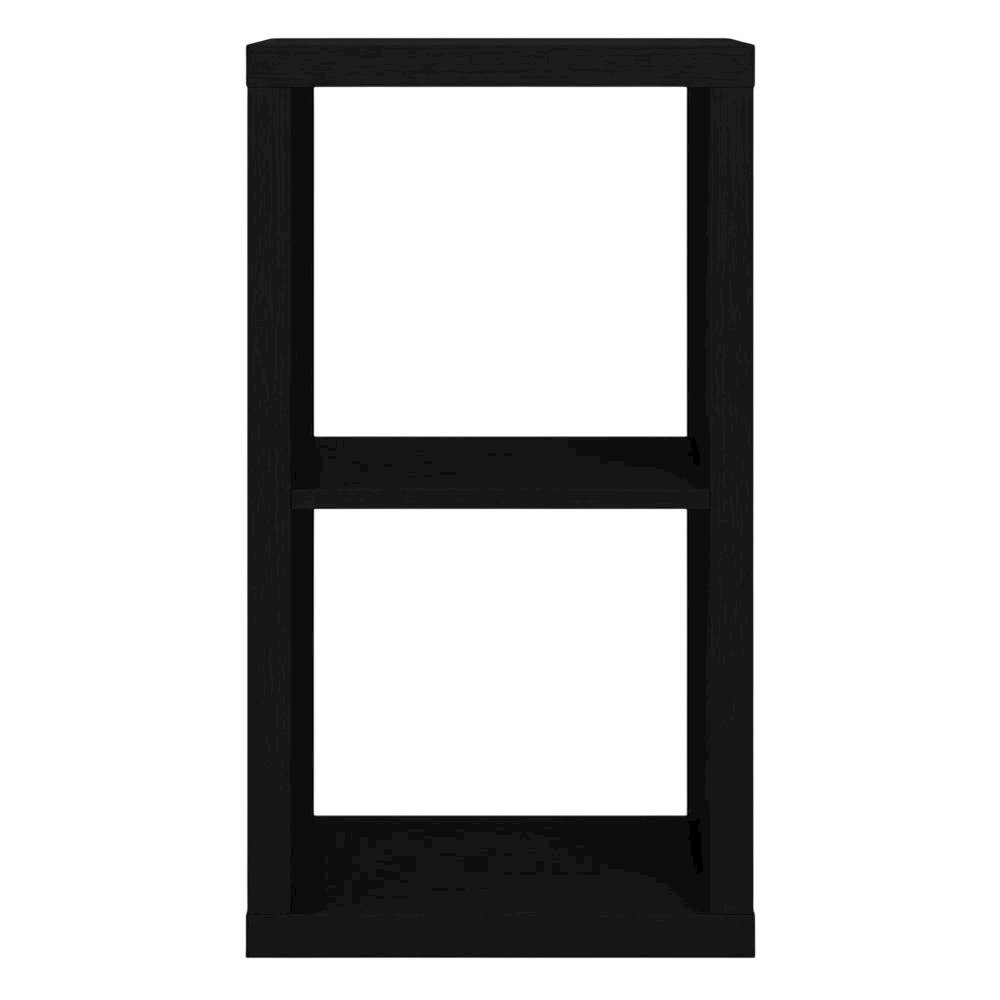 Black Wooden Bookcase with Compact Design and Sturdy Construction