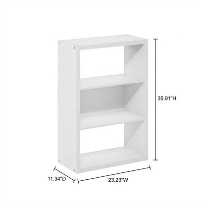 Wooden bookcase with clean design and sturdy construction