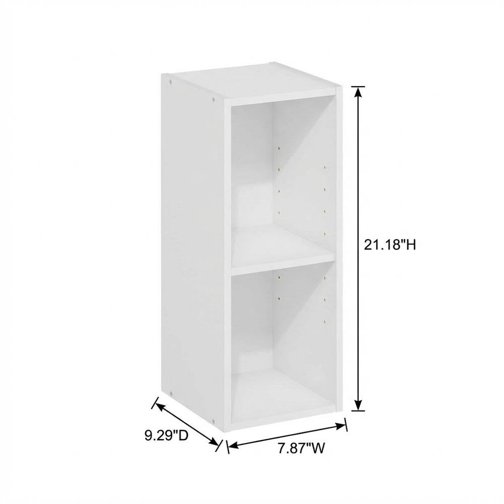 Wooden White Bookcase with Compact Size and Sturdy Construction