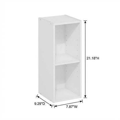 Wooden White Bookcase with Compact Size and Sturdy Construction