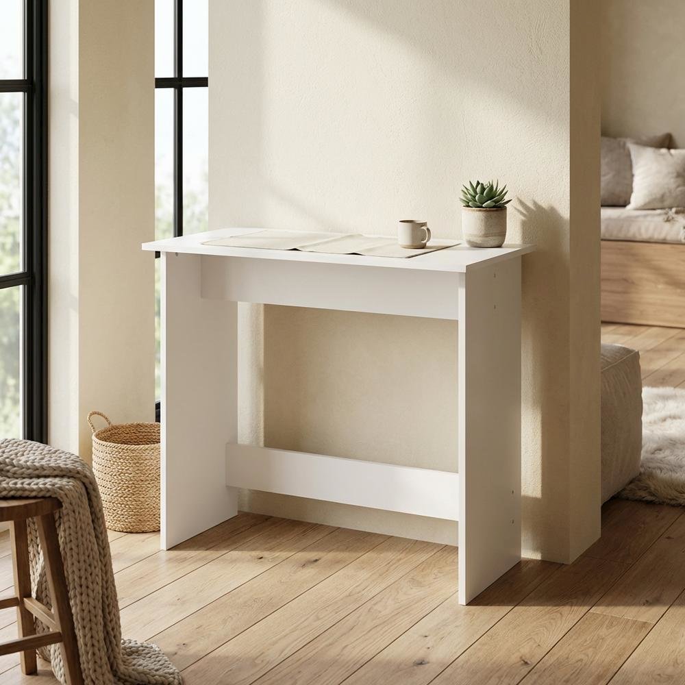 White Study Table With Sleek Design For Home Office Spaces