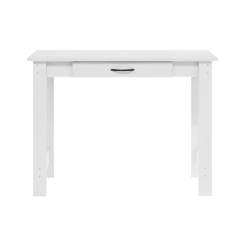 White Writing Desk With Drawer For Home Office And Residential Use