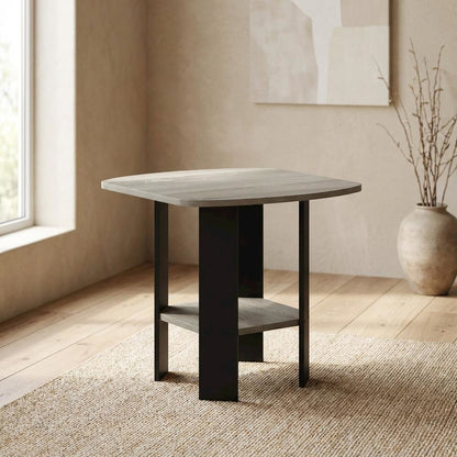 French Oak Grey, End Side Table, Quality Build, Durable Wood Frame