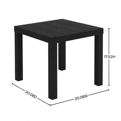 Black, Side Table, Quality Build, Durable Wood Frame