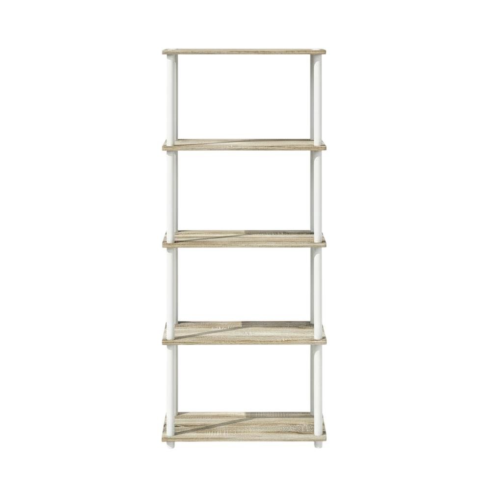 Wooden bookcase with clean design and sturdy construction