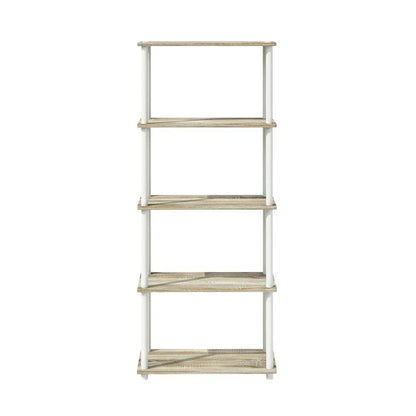 Wooden bookcase with clean design and sturdy construction