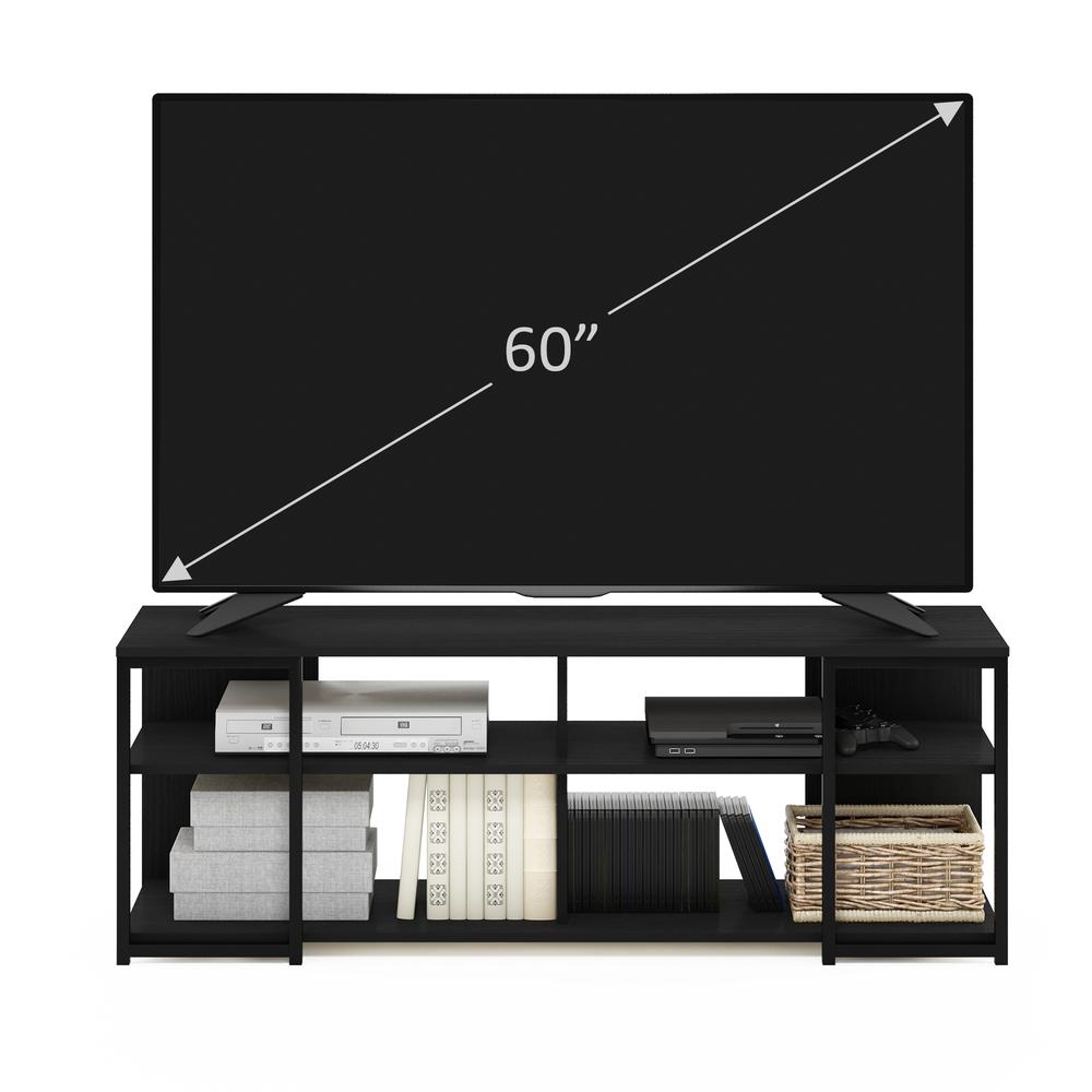 Furinno Camnus Modern Living TV Stand for TVs up to 65 Inch, Americano/Black