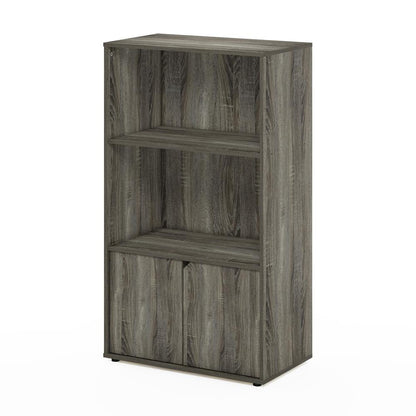 Furinno JAYA Kitchen Storage Shelf with Cabinet, French Oak Grey