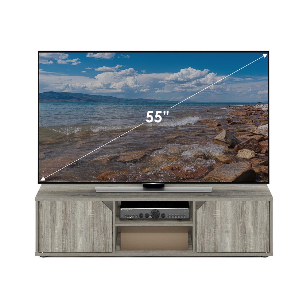 Furinno Classic TV Stand for TV up to 55 Inch, French Oak