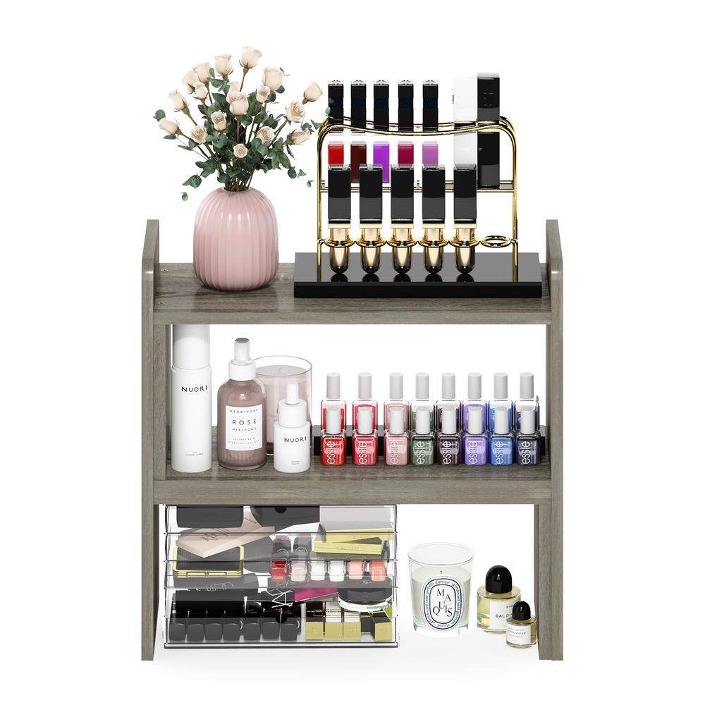 Furinno Classic Desk Top Organizer Bookshelf, French Oak
