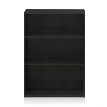 Furinno Wright 3-Shelf Bookcase, Cinnamon Cherry