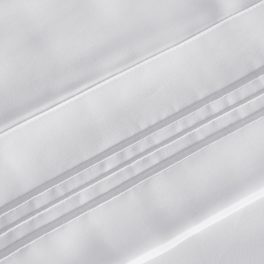 Furinno Angeland Vienne 4-Piece Microfiber Bed Sheet Set, California King, White