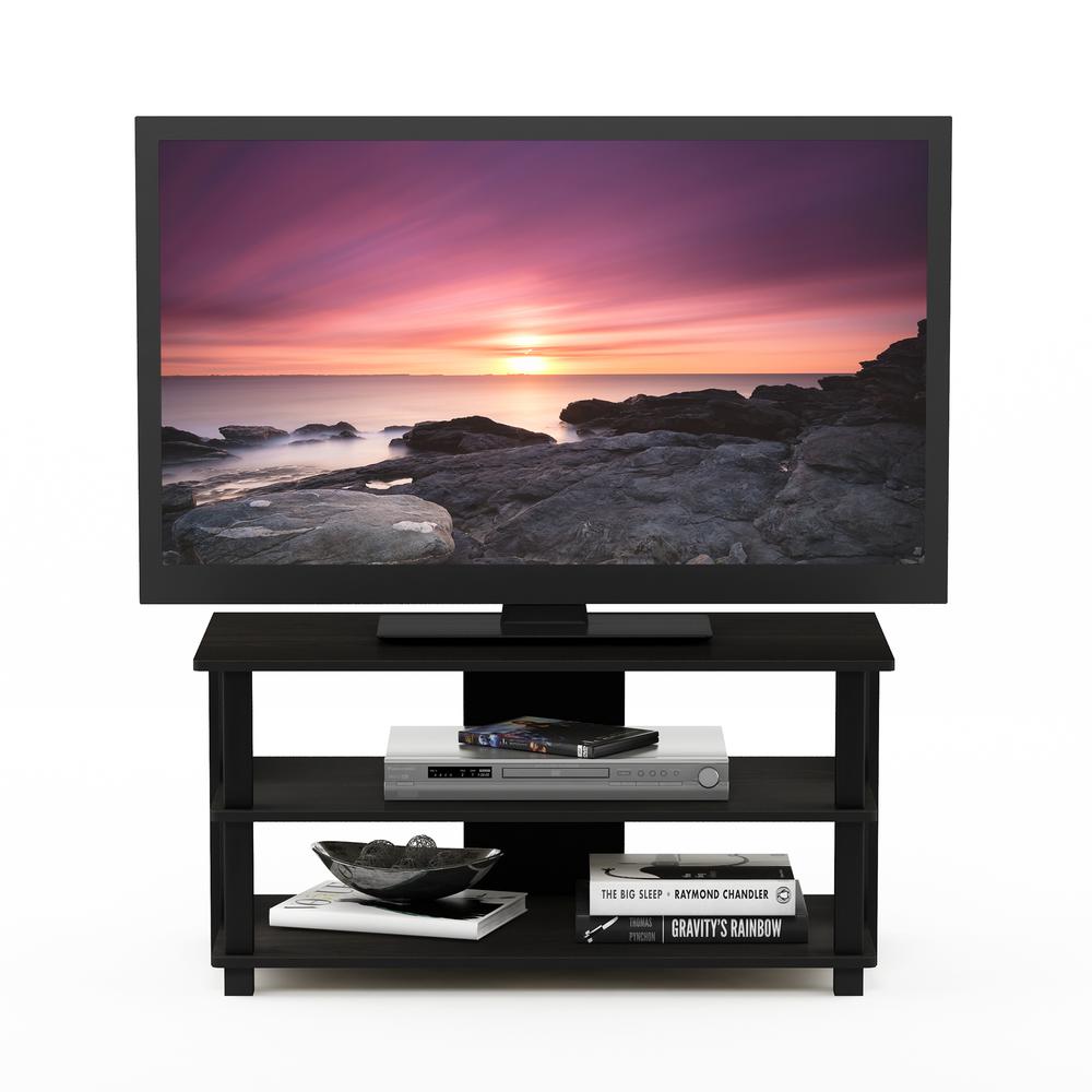 Sully 3-Tier TV Stand for TV up to 40, Espresso/Black, 17076EX/BK