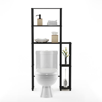 Turn-N-Tube Toilet Space Saver with 5 Shelves, Espresso/Black, 17050EX/BK