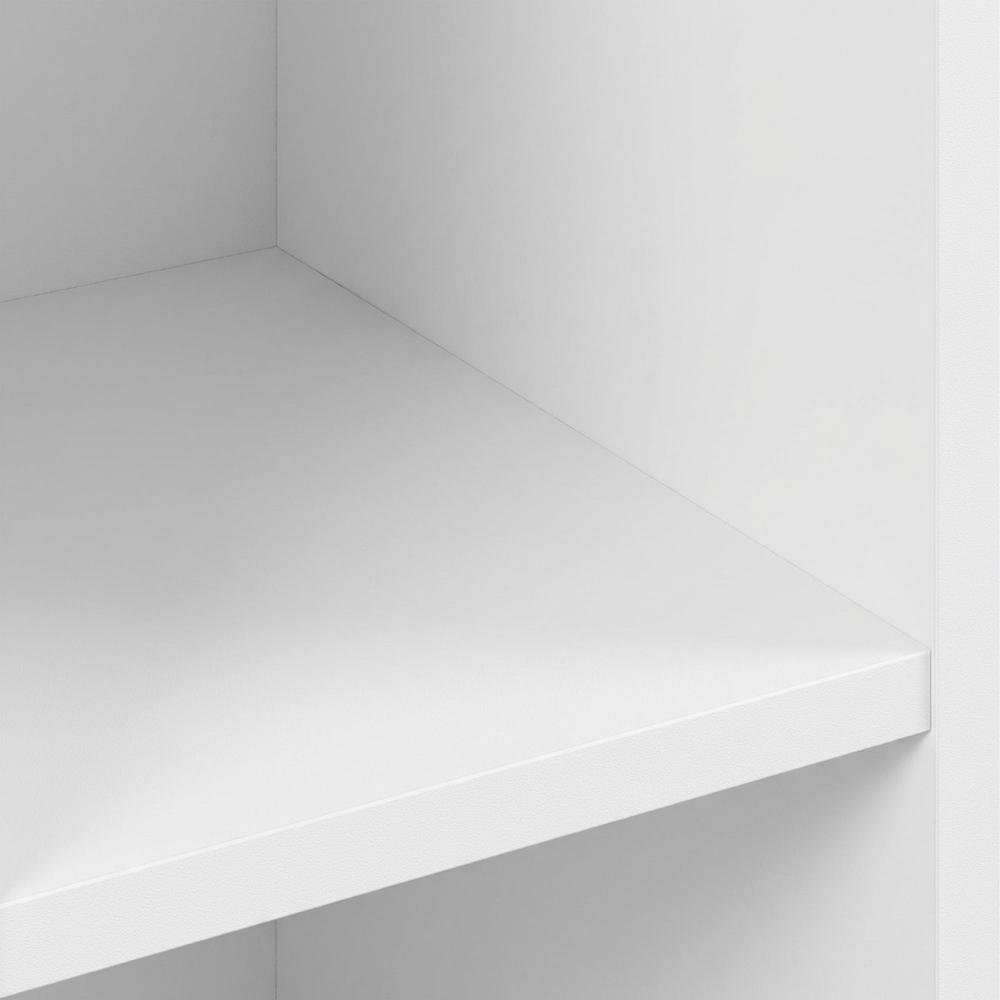 Wooden White Bookcase with Compact Design and Ample Storage Space