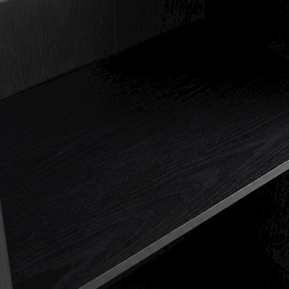 Wooden Bookcase in Finish with Adjustable Shelves for Home Office