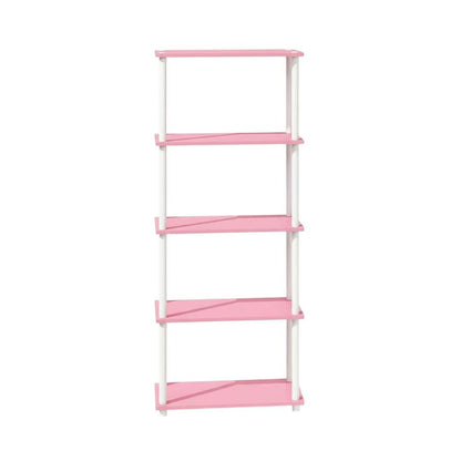 Wooden bookcase with open shelving for versatile storage